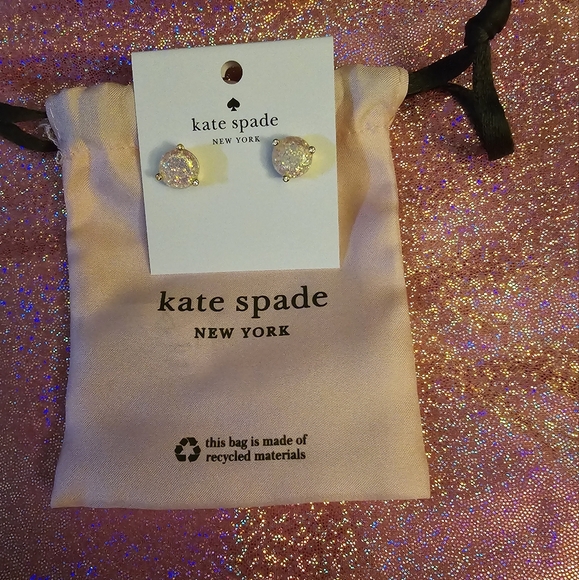 Kate Spade Opal Glitter stud earrings! Rise and Shine! - Picture 9 of 12